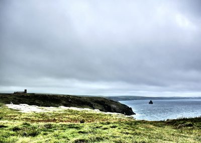 Blick auf Tintagel Chapel