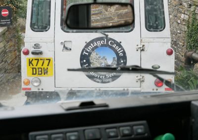 Jeep nach Tintagel Castle