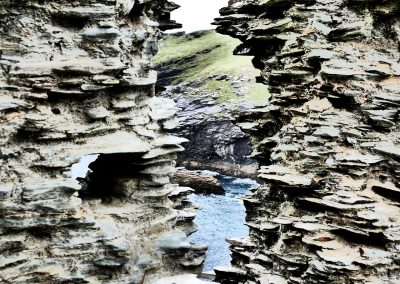 Tintagel Castle Durchblick