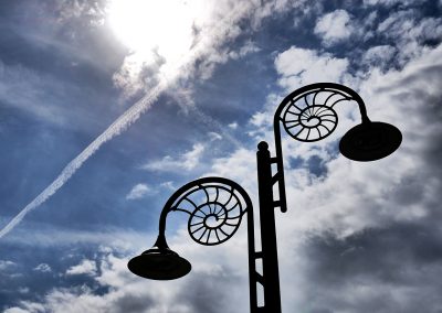 Fossilienlampe in Lyme Regis