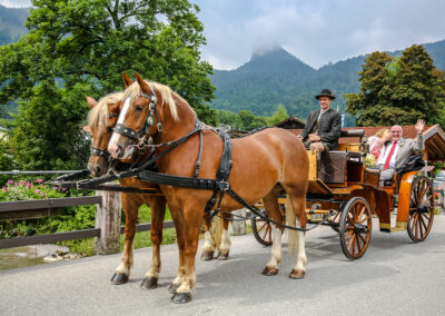 Hochzeit in Kreuth mit Kutsche